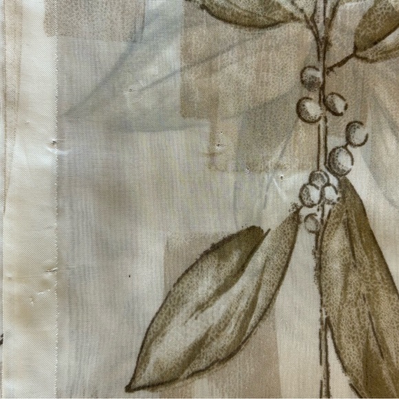 CROSCILL AUTUMN LEAVES SHEER SCARF VALANCE PANEL CURTAIN FABRIC 62 X 208 - Picture 7 of 10